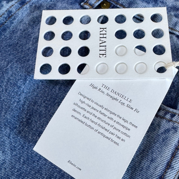 $620 KHAITE THE DANIELLE STRAIGHT LEG JEANS IN BRYCE SIZE 31 - Picture 9 of 11